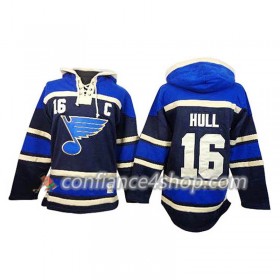 Adidas Maillot de Hockey St. Louis Blues Brett Hull 16 Bleu Sawyer Chandails à capuchon - Homme